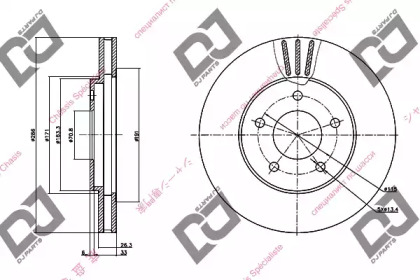 Тормозной диск DJ PARTS BD1200